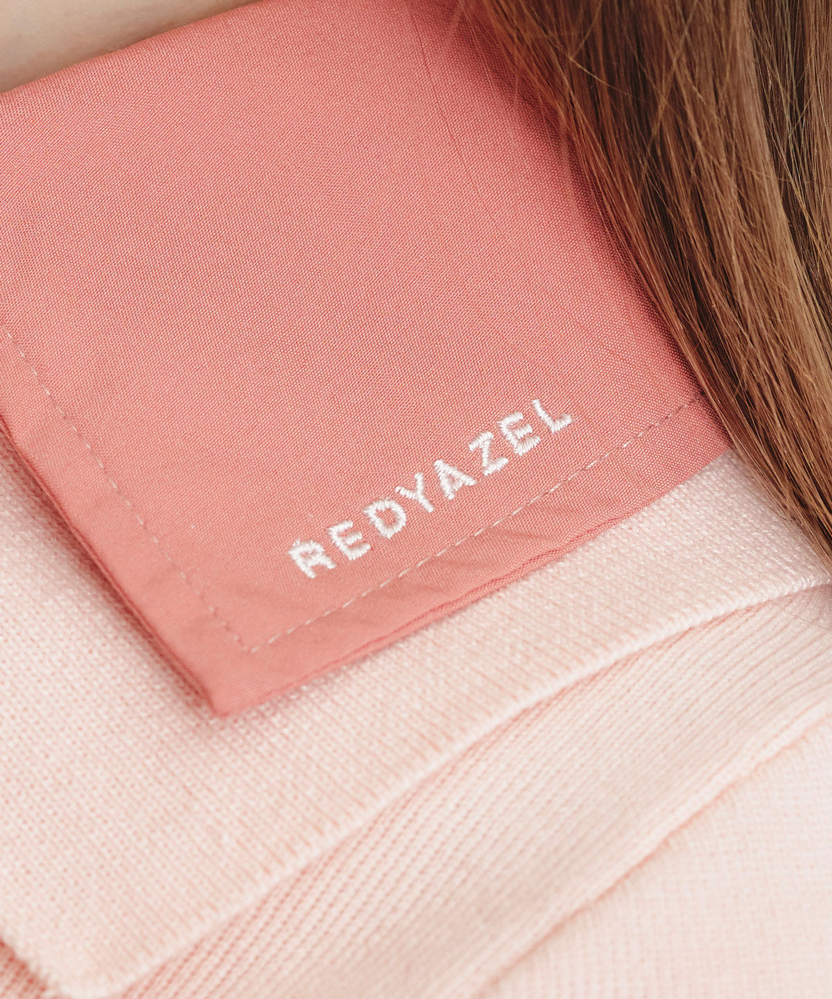 REDYAZEL「ダブルカラーハーフスリーブニットプルオーバー」|ニット・セーター|