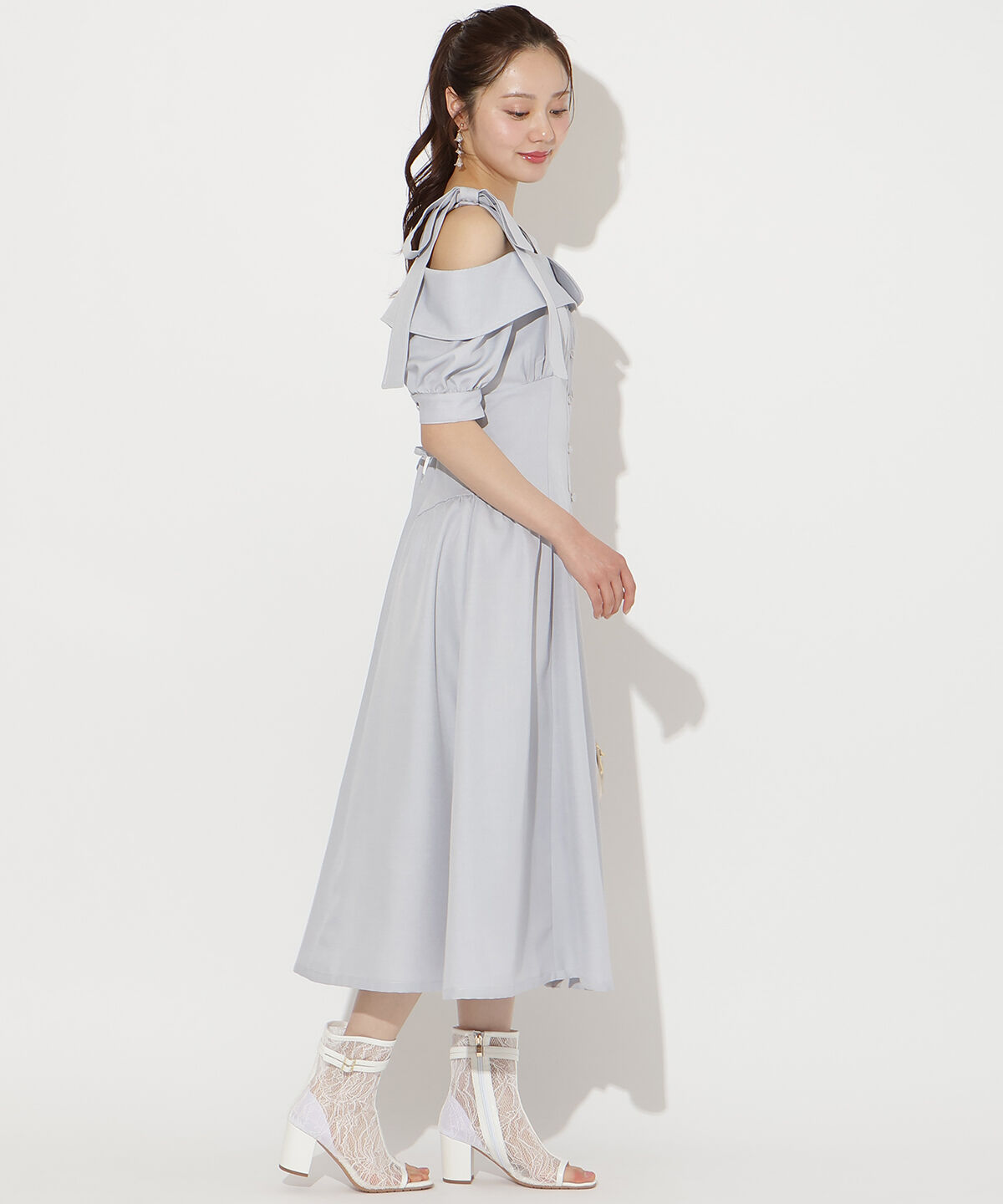 WILLSELECTION「リボンオフショルワンピース」|ワンピース|