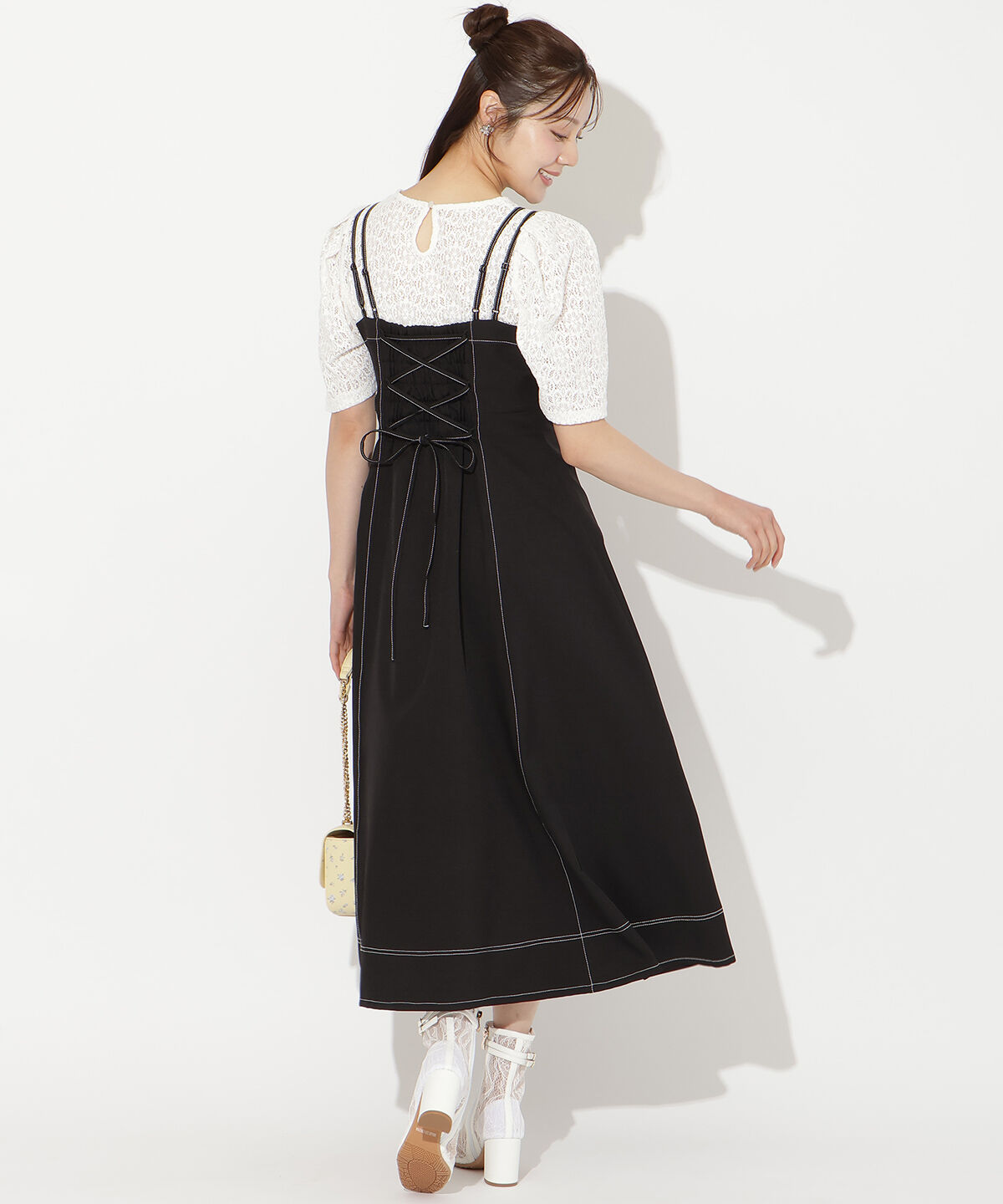 WILLSELECTION「ステッチデザインフレアキャミワンピース」|ワンピース|