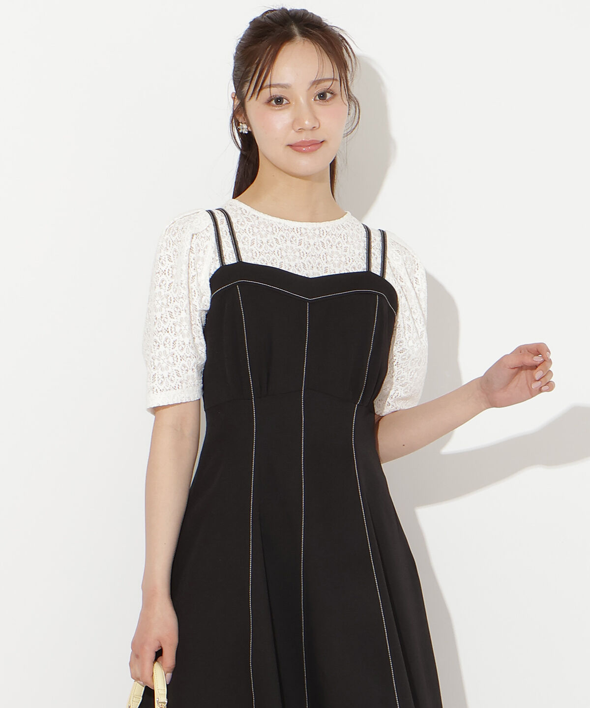 WILLSELECTION「ステッチデザインフレアキャミワンピース」|ワンピース|