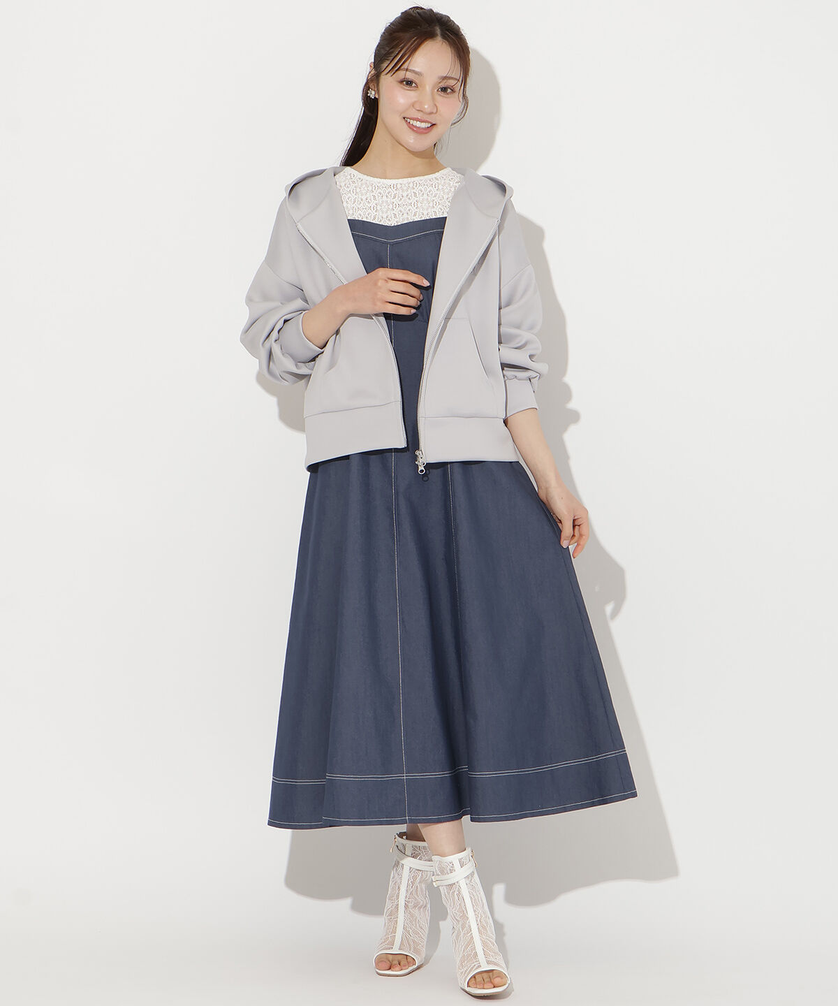 WILLSELECTION「ダブルZIPオーバーサイズパーカー」|パーカー|