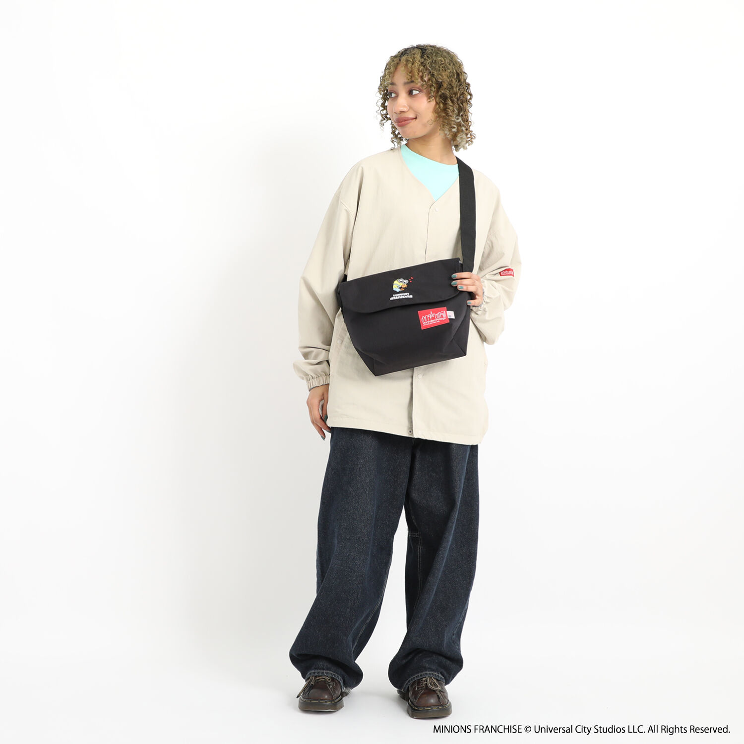 Manhattan Portage「Nylon Messenger Bag JR (SM) BP W/DIV MGNT 500D CORDURA / MINIONS」|ショルダー・メッセンジャー|