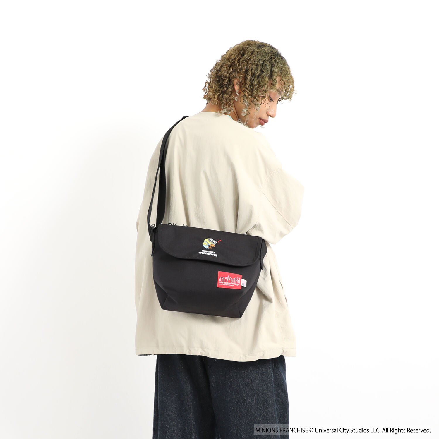 Manhattan Portage「Nylon Messenger Bag JR (SM) BP W/DIV MGNT 500D CORDURA / MINIONS」|ショルダー・メッセンジャー|