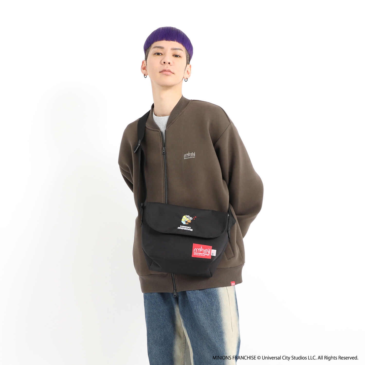 Manhattan Portage「Nylon Messenger Bag JR (SM) BP W/DIV MGNT 500D CORDURA / MINIONS」|ショルダー・メッセンジャー|
