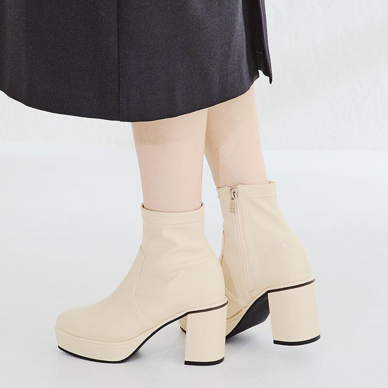 ORiental TRaffic「プラットフォームストレッチブーツ/31401」|ショートブーツ|