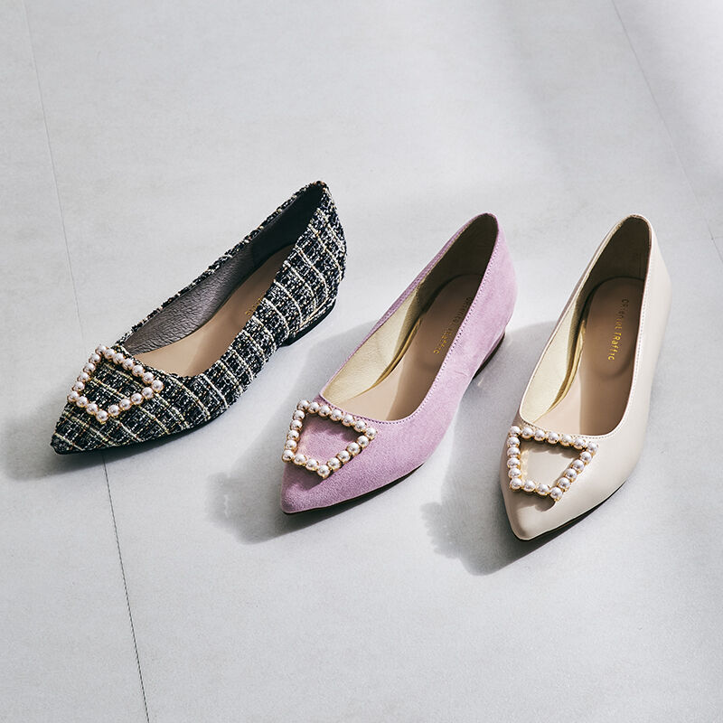 ORiental TRaffic「パールモチーフポインテッドトゥパンプス/41117」|パンプス|