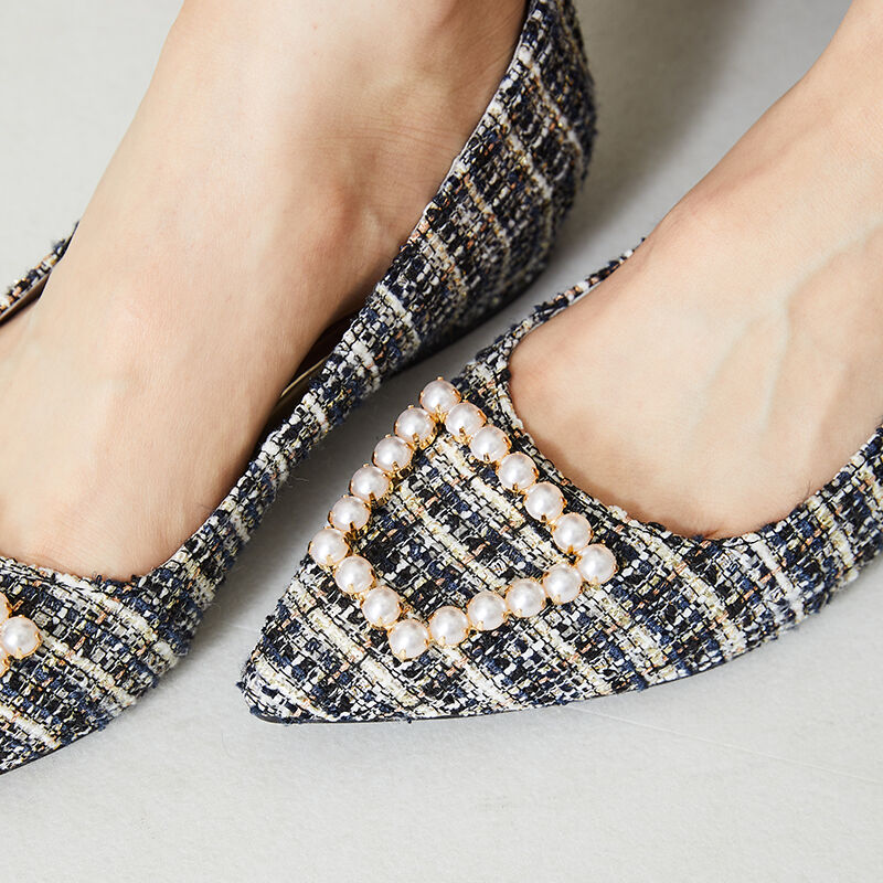 ORiental TRaffic「パールモチーフポインテッドトゥパンプス/41117」|パンプス|