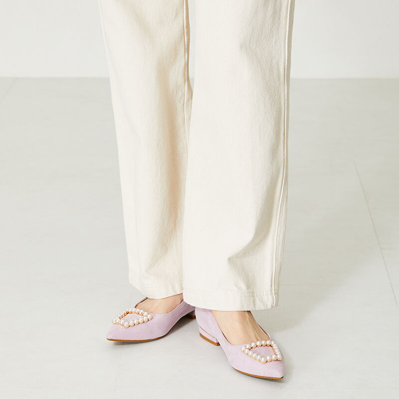 ORiental TRaffic「パールモチーフポインテッドトゥパンプス/41117」|パンプス|