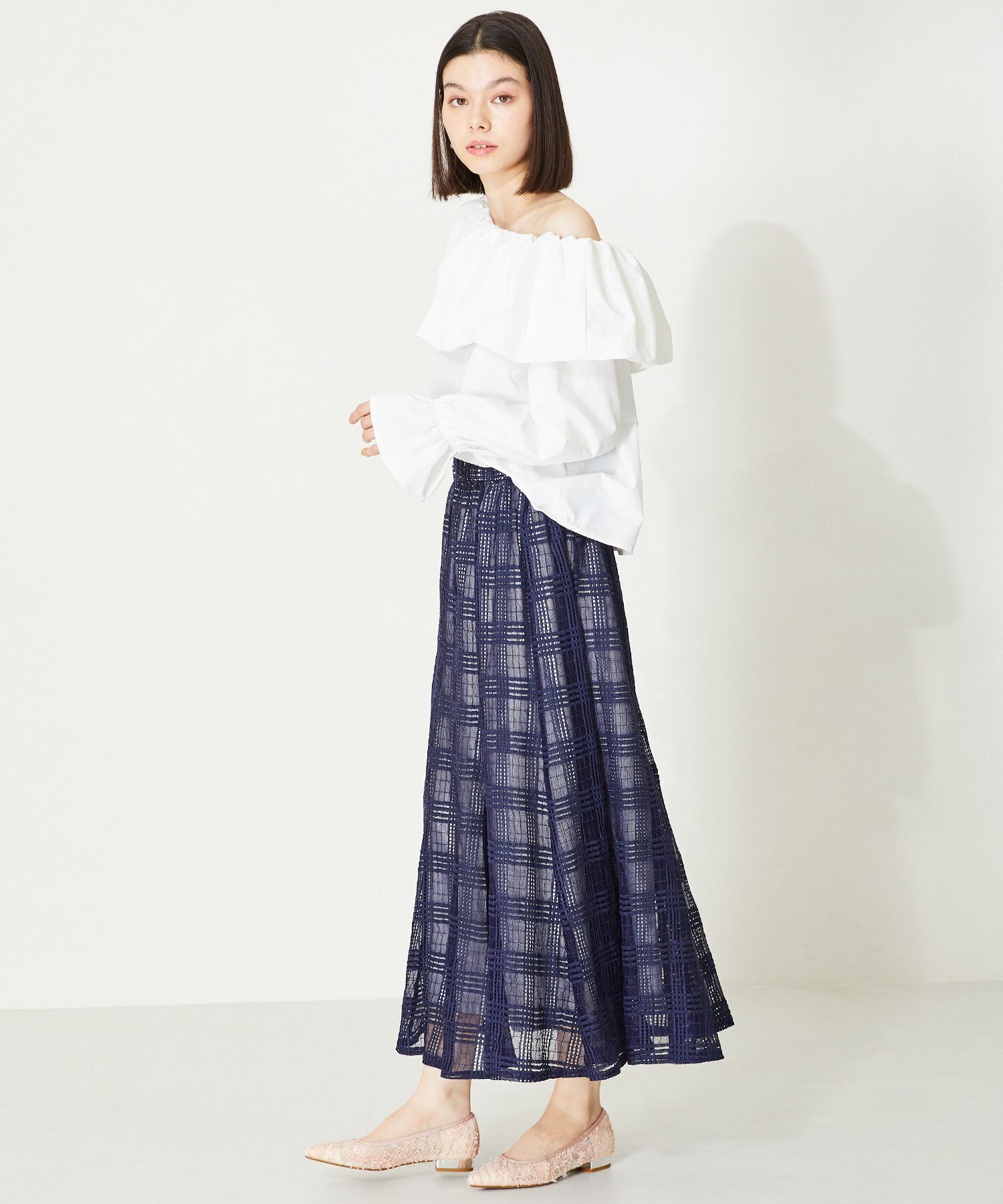 ORiental TRaffic「メタリックヒールチュールパンプス/41102」|パンプス|