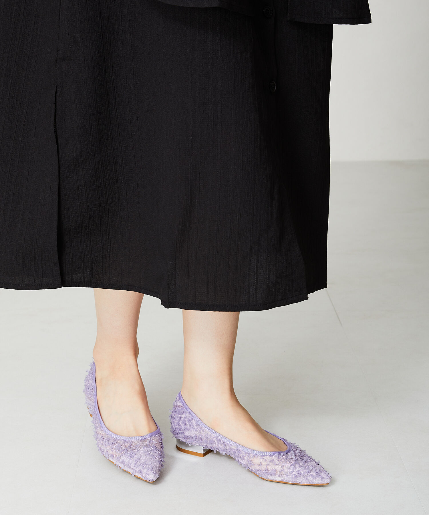 ORiental TRaffic「メタリックヒールチュールパンプス/41102」|パンプス|