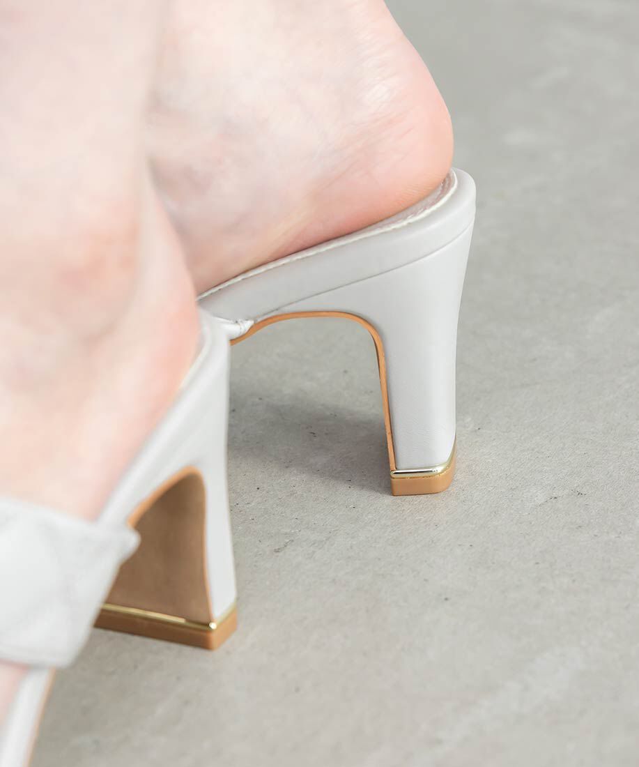  「キルティングミュールサンダル」|パンプス|