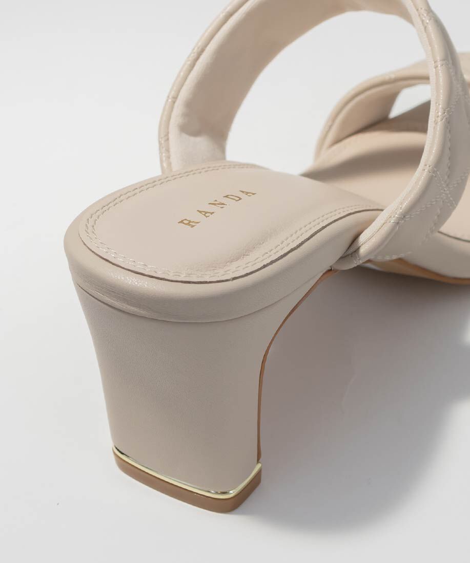  「キルティングミュールサンダル」|パンプス|