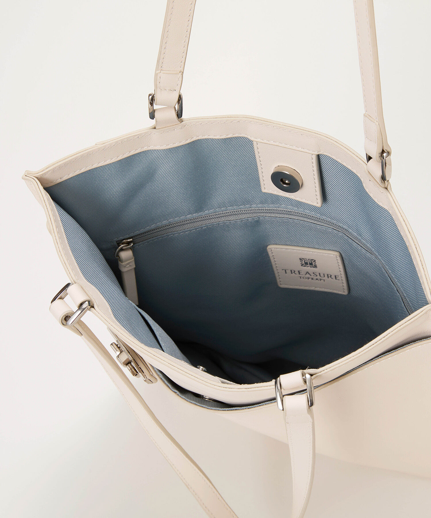 TOPKAPI BREATH「【TREASURE TOPKAPI】ベルトデザイン レザー フラット トートバッグ A4対応」|トートバッグ|