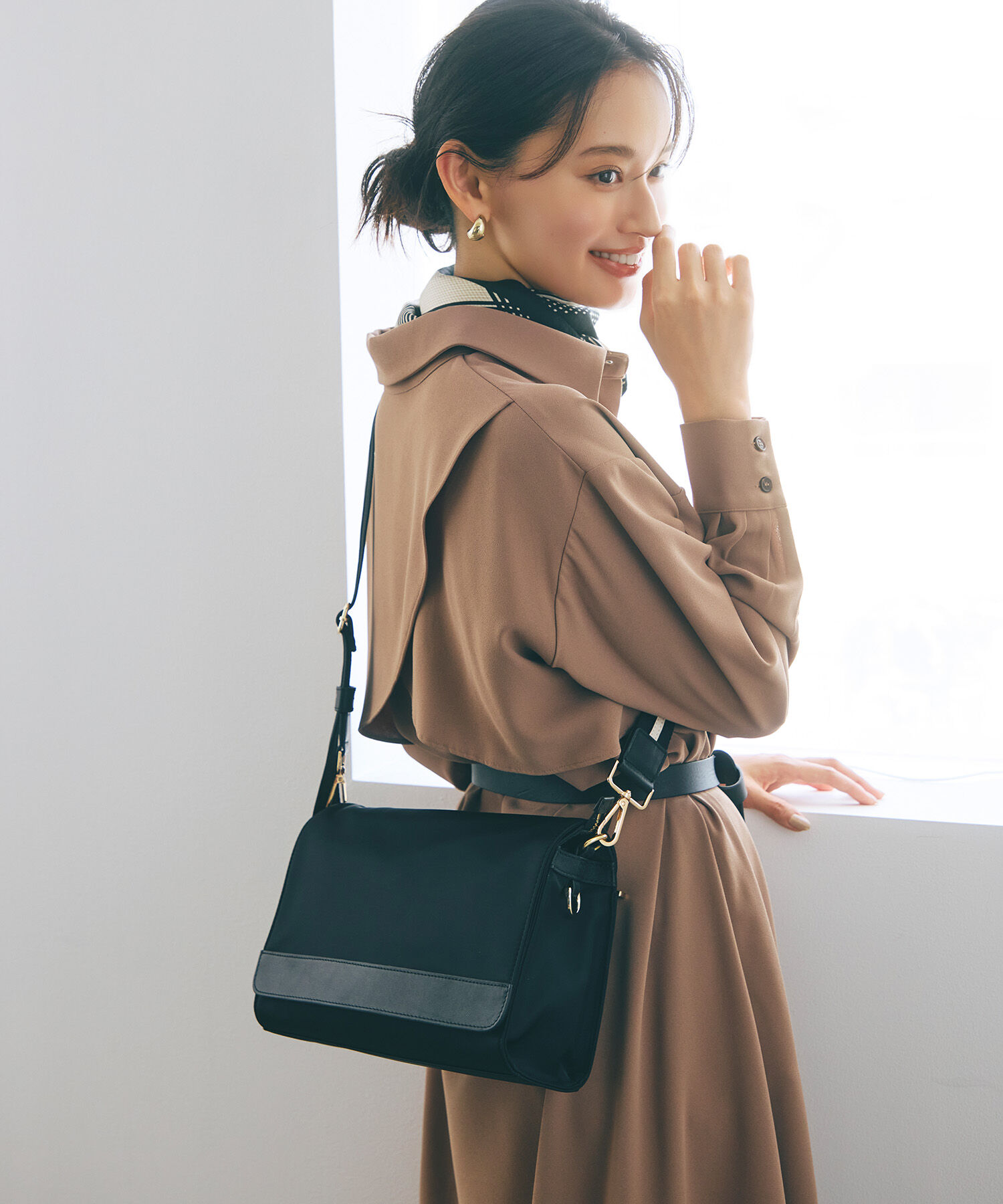 TOPKAPI TREASURE「【TREASURE TOPKAPI】ナイロン ストライプ ベルト フラップ ショルダー バッグ」|ショルダー・メッセンジャー|