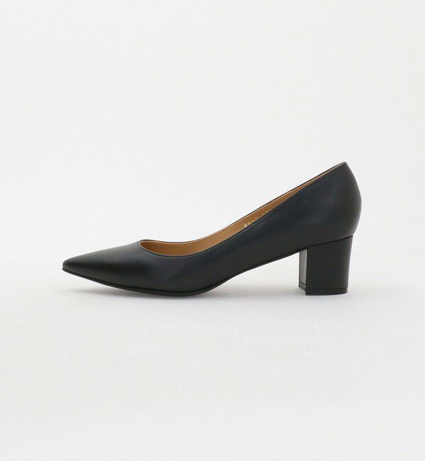 UNITED ARROWS「ポインテッドトゥ チャンキーパンプス」|パンプス|BLACK