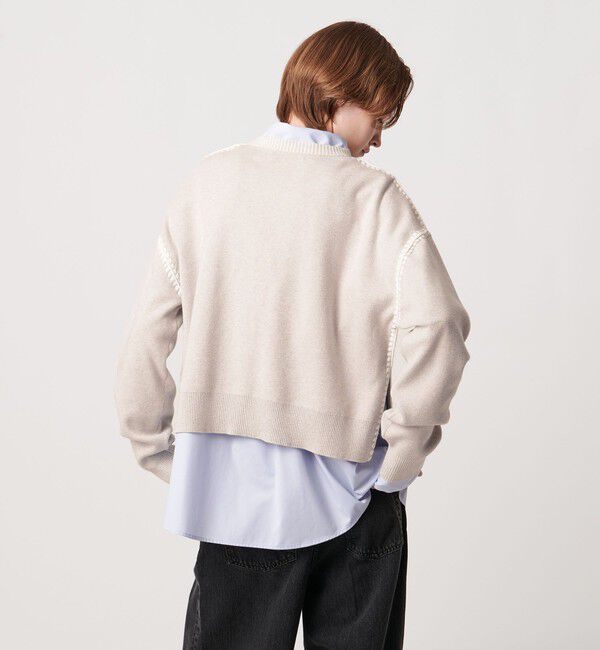 AEWEN MATOPH「＜AEWEN MATOPH＞コットンカシミヤ クラムステッチニット」|ニット・セーター|