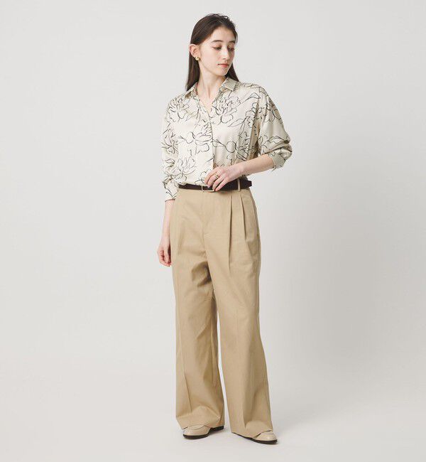 UNITED ARROWS「アブストラクトフラワー シャツ ‐ウォッシャブル‐」|シャツ・ブラウス|