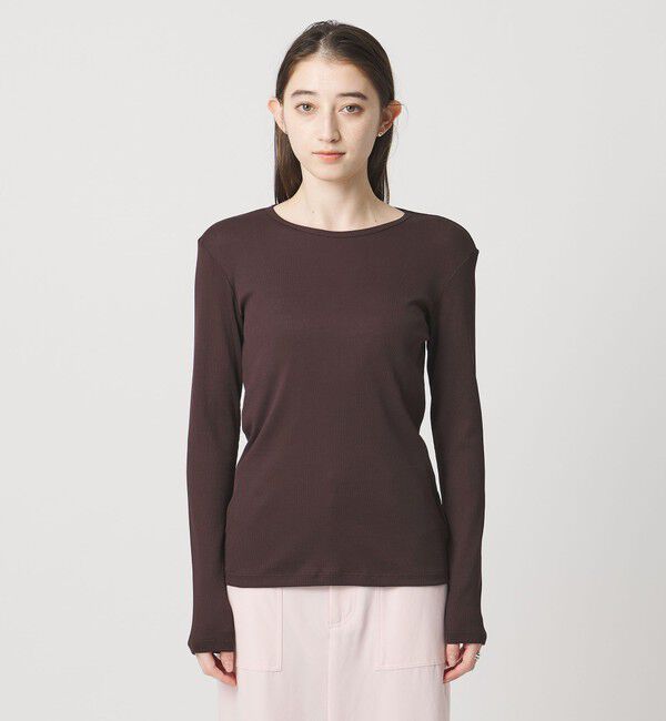 UNITED ARROWS「コットン テレコ クルーネック カットソー」|Tシャツ・カットソー|