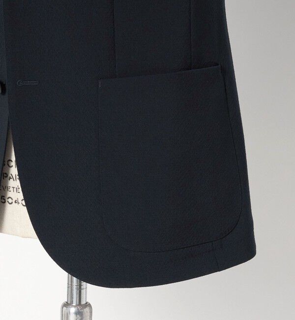 UNITED ARROWS「シアサッカー シングル 3ボタン テーラードジャケット COMFORT EASY‐MODEL ストレッチ」|テーラードジャケット|