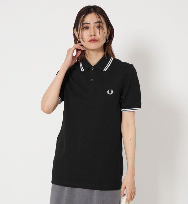 UNITED ARROWS green label relaxing「＜FRED PERRY＞ツインティップ ポロシャツ」|ポロシャツ|BLACK