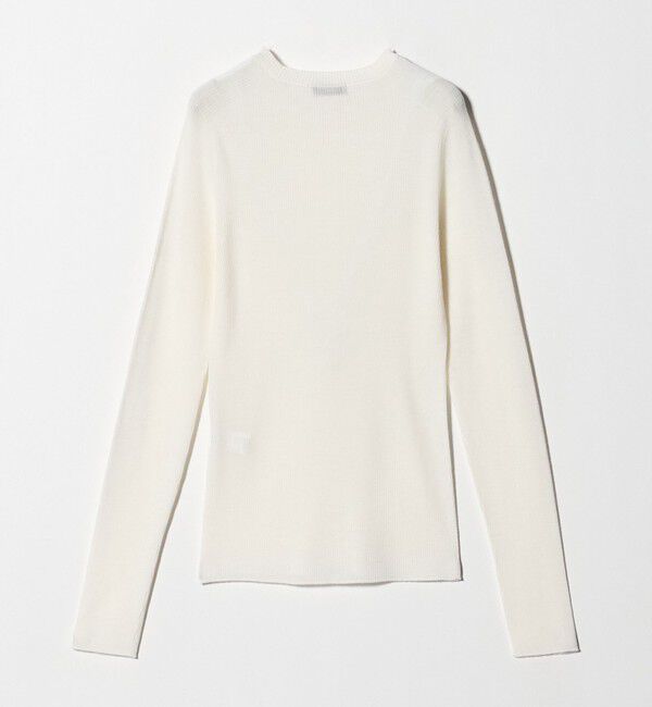 UNITED ARROWS green label relaxing「ウール シアー リブ クルーネック ニット ウォッシャブル」|ニット・セーター|