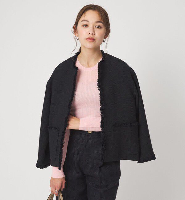 UNITED ARROWS green label relaxing「ウール シアー リブ クルーネック ニット ウォッシャブル」|ニット・セーター|