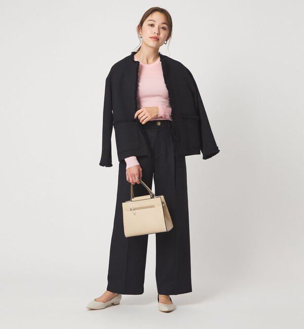 UNITED ARROWS green label relaxing「ウール シアー リブ クルーネック ニット ウォッシャブル」|ニット・セーター|