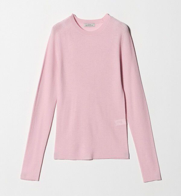 UNITED ARROWS green label relaxing「ウール シアー リブ クルーネック ニット ウォッシャブル」|ニット・セーター|