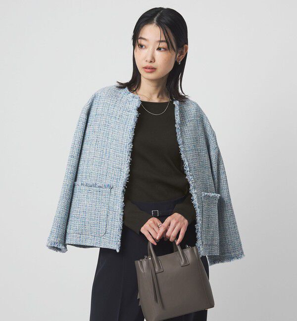 UNITED ARROWS green label relaxing「ブライトリブ ボートネック ロングスリーブ カットソー」|Tシャツ・カットソー|