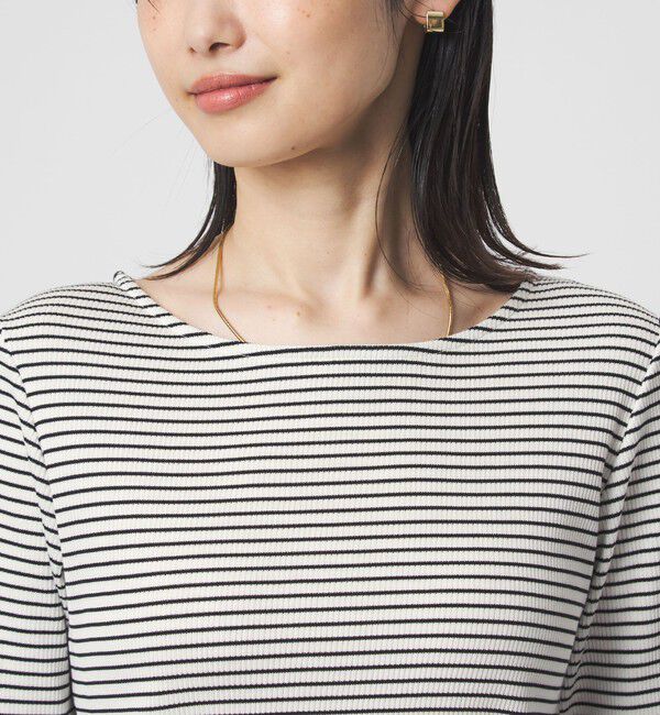 UNITED ARROWS green label relaxing「ブライトリブ ボートネック ロングスリーブ カットソー」|Tシャツ・カットソー|