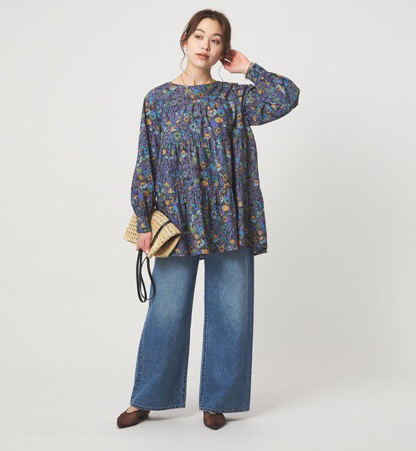 UNITED ARROWS green label relaxing「LIBERTY ティアード ブラウス」|シャツ・ブラウス|