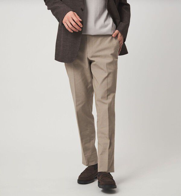 UNITED ARROWS green label relaxing「エブリット TCPU オックス スリム スラックス -ストレッチ-」|スラックス|BEIGE