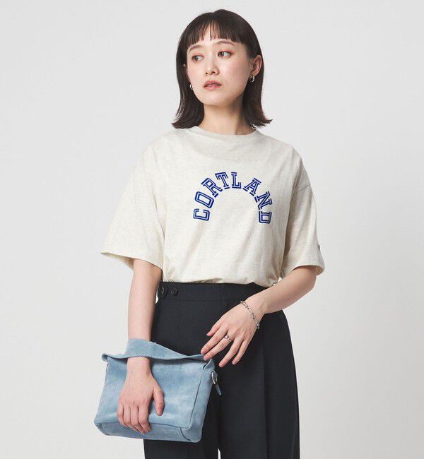 UNITED ARROWS green label relaxing「【別注】＜Champion＞プリント Tシャツ」|Tシャツ・カットソー|NATURAL