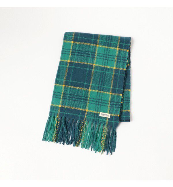 BEAMSBOY「大判 チェック柄 ストール」|マフラー|