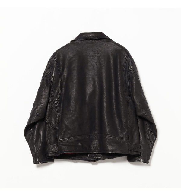BEAMSBOY「maturely / ダブル ライダース ジャケット」|ブルゾン・スタジャン|