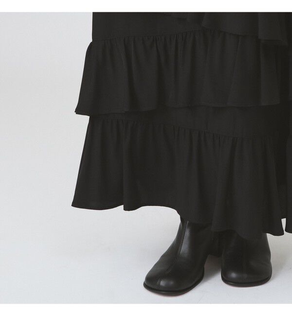 Ray BEAMS 「アシンメトリー フリル ティアード スカート」|スカート|