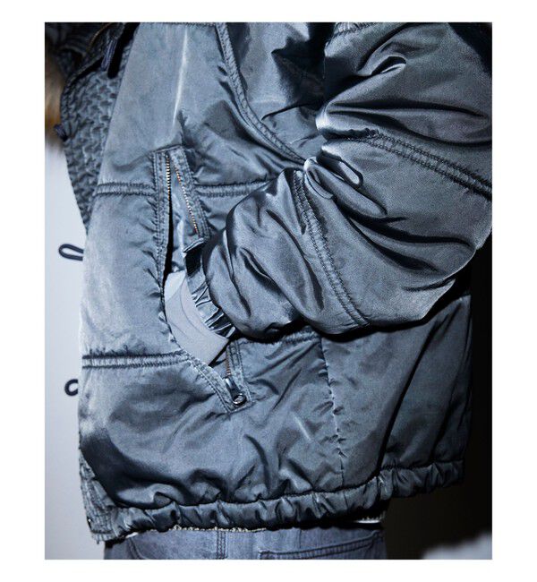 BEAMS「ガーメントダイ N-2B ジャケット」|ブルゾン・スタジャン|