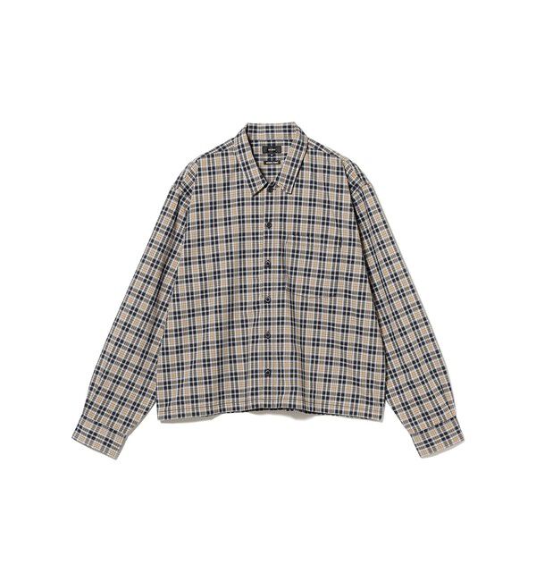 BEAMS「ショートレングス チェックシャツ 【ワイドショートフィット】」|シャツ・ブラウス|