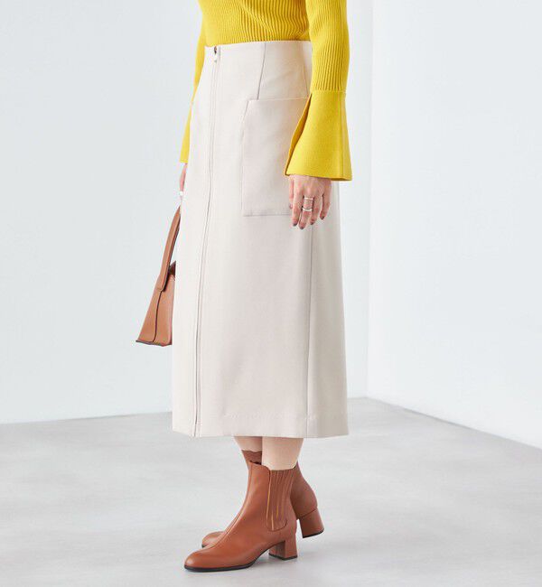 SHIPS for women「〈手洗い可能〉フロント ジップ サイド ポケット タイト スカート ◇」|スカート|