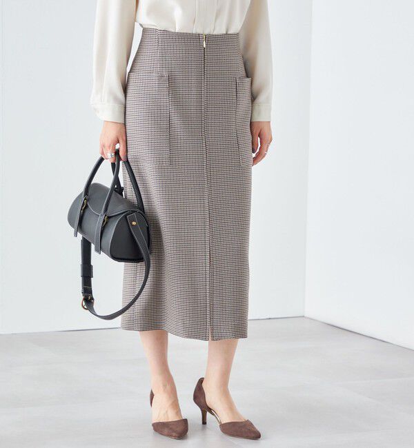 SHIPS for women「〈手洗い可能〉フロント ジップ サイド ポケット タイト スカート ◇」|スカート|