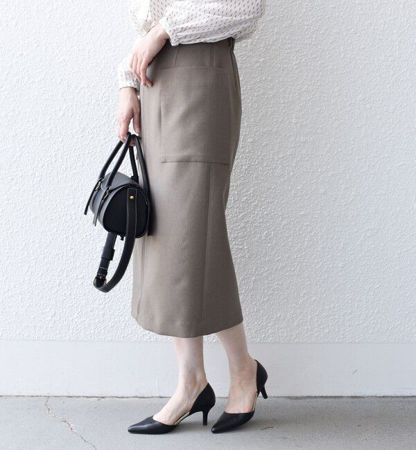 SHIPS for women「〈手洗い可能〉フロント ジップ サイド ポケット タイト スカート ◇」|スカート|