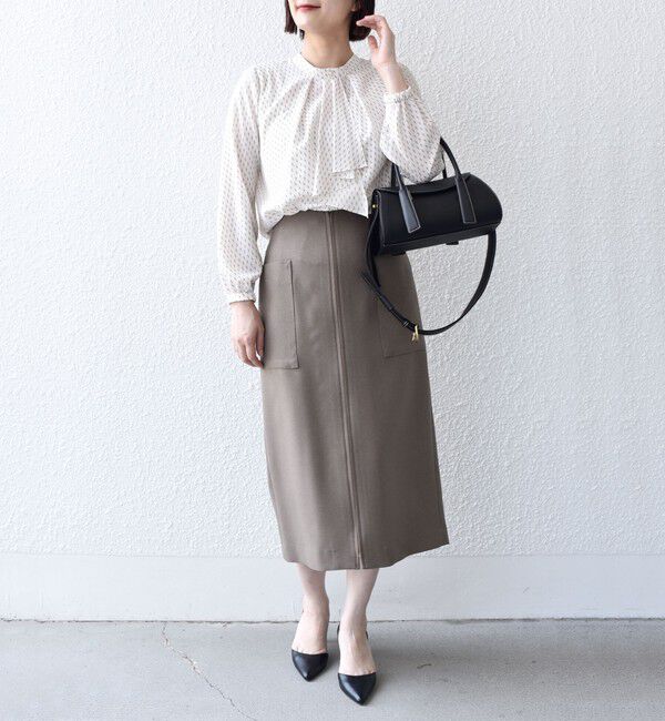 SHIPS for women「〈手洗い可能〉フロント ジップ サイド ポケット タイト スカート ◇」|スカート|