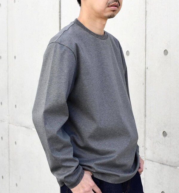 SHIPS any「SHIPS any: スムースコットン クルーネック Tシャツ (ロンT)◇」|Tシャツ・カットソー|