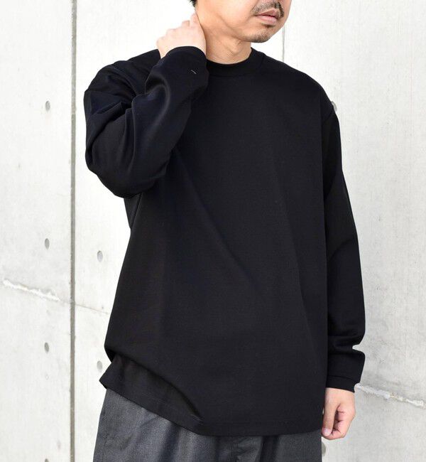 SHIPS any「SHIPS any: スムースコットン クルーネック Tシャツ (ロンT)◇」|Tシャツ・カットソー|