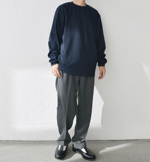 SHIPS any「SHIPS any: スムースコットン クルーネック Tシャツ (ロンT)◇」|Tシャツ・カットソー|