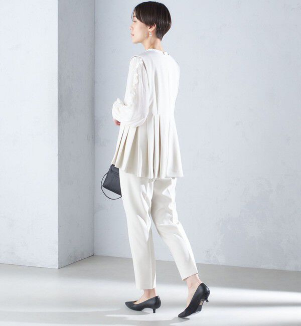 SHIPS for women「〈手洗い可能〉割繊 フリル デザイン ブラウス 24SS ◇」|シャツ・ブラウス|