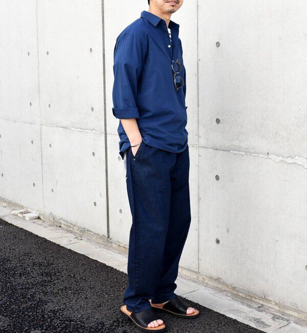 SHIPS any「SHIPS any: 〈洗濯機可能〉コットン  / リネン 7分袖 プルオーバーシャツ 24SS◇」|シャツ・ブラウス|