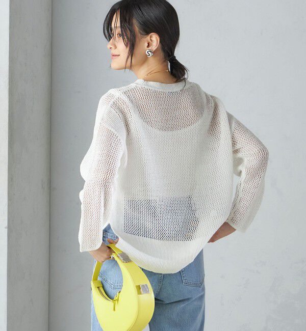 SHIPS for women「〈手洗い可能〉メッシュ ニット ◇」|ニット・セーター|