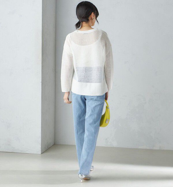 SHIPS for women「〈手洗い可能〉メッシュ ニット ◇」|ニット・セーター|