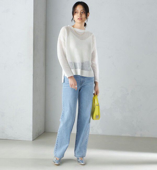 SHIPS for women「〈手洗い可能〉メッシュ ニット ◇」|ニット・セーター|